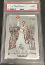 Panini Prizm Deca 2023 Victor Wembanyama Rookie PSA 10