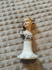 Meoni vintage statuina Viso Donna Ceramica