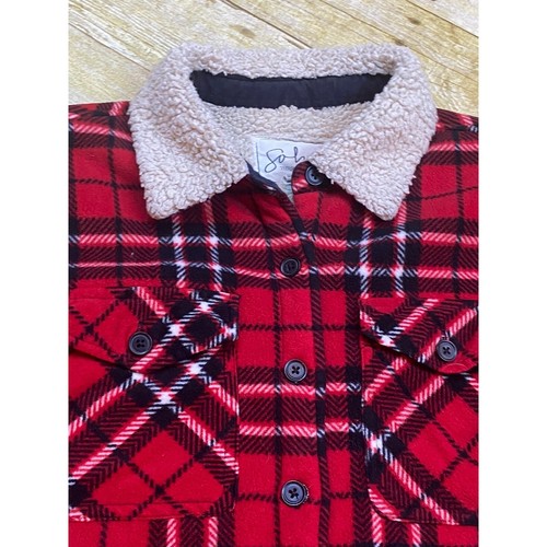 Plaid flannel shirt jacket - flannel,