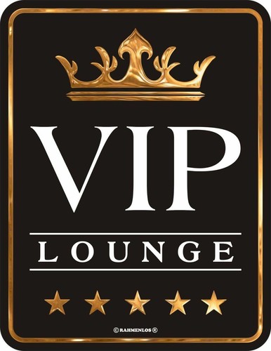 Cartello divertente vip lounge - vip,