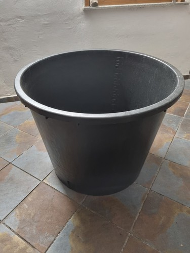 Mastello plastica nero 350 - mastello,