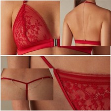 Set lingerie sexy INTIMISSIMI 80C NUOVO pizzo rosso 