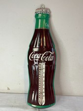 Termometro bottiglia Coca Cola vintage metallo Donasco made in USA insegna