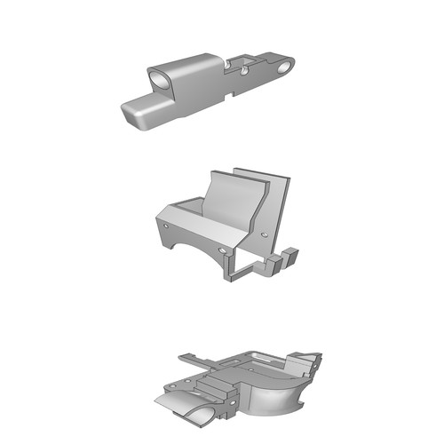 Supporto estrusore titan aero - supporto,