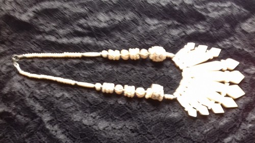 Collana tribale senegal - senegal, osso