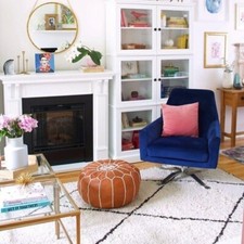 Pouf poggiapiedi ottomano