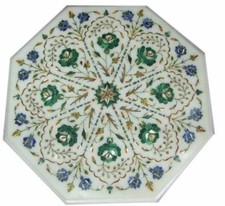 Tavolo Da 16" Con Inlay Pietra