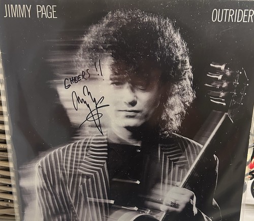 Jimmy page signed outrider - page, lp