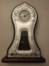 orologio a pendolo da tavolo In Argento 