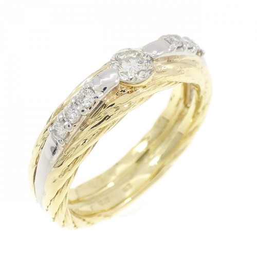 Autentico anello con diamanti