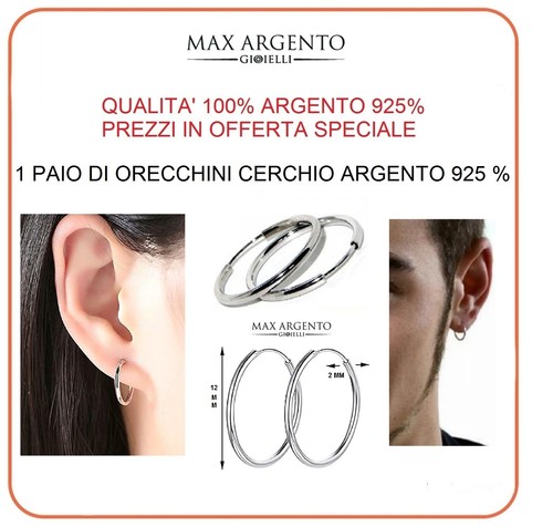 Orecchini cerchio cerchietti - a,