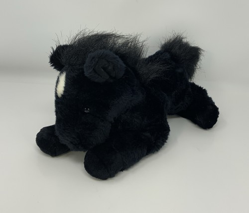 Peluche beanie horse nero - peluche,