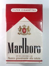 2 Pacchetti VUOTI da Collezione Sigarette Marlboro Red (RARI VINTAGE)