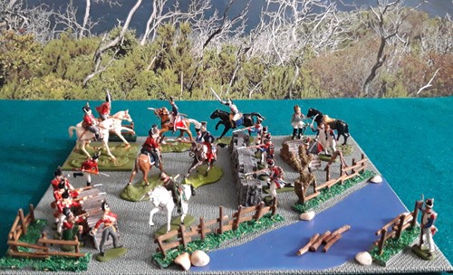 Diorama 1er empire figurines - diorama,