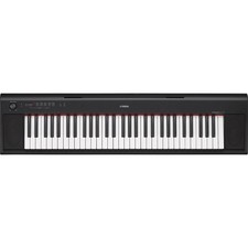 Yamaha NP-12 Piaggero Tastiera portatile 61 tasti stile pianoforte - Nero SKU#1984250