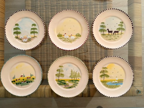 Raro lotto piatti antichi - 6,