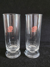 Vintage 2 Bicchieri da Collezione Cynar Pubblicitari In Vetro Anni 70/80