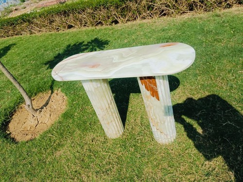 Tavolo console onice verde - in,