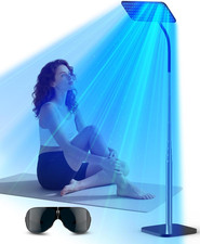 Solarium per La Casa, Lampada Abbronzante Da 50 W, Con Base Retrattile, 225 Pezz