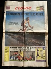 L'Equipe Journal 8-9/4/1989; Fignon; Paris-Roubaix/ Nantes-Monaco
