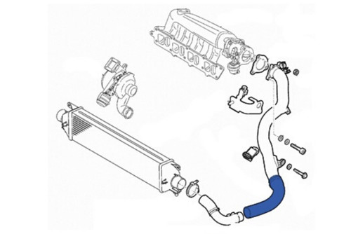 Tubo manicotto intercooler - tubo,