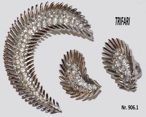 Crown trifari demi - trifari,, parure