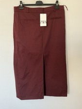 Gonna dritta marrone Zara