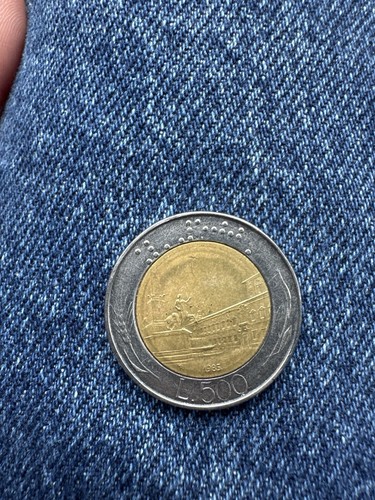 Moneta 500 lire - lire, del