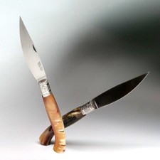 PATTADA SARDA - Coltelleria ARBURESA  - MANICO IN CORNO DI MONTONE 9,5cm