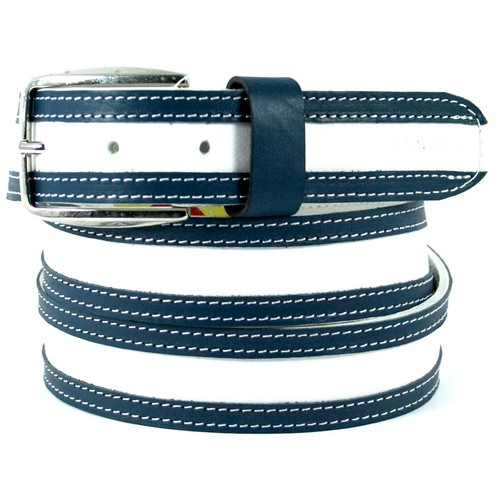 Cintura uomo vera pelle bianco - pelle,