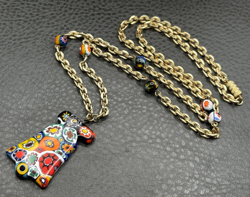 Collana vintage millefiori - vintage,