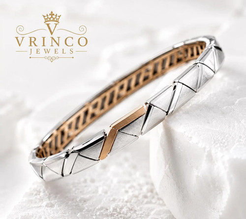 Bracciale platino intreccio - bracciale,