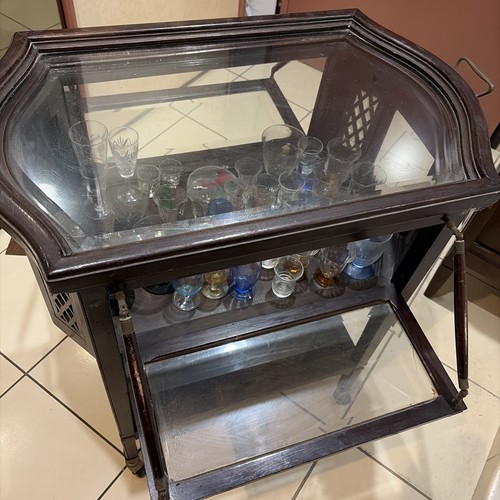 Carrello bar vintage legno - carrello,
