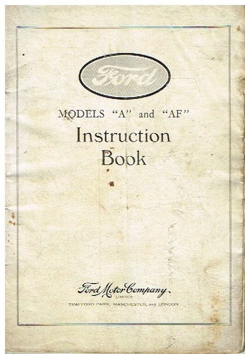 Ford model af 1927 - model,