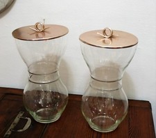 2 grandi vasi in vetro da