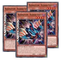 3x RAIDRAPTOR - RUDDER STRIX (Raidraptor - Timone Strix) Comune BLC1 EN047 • 1Ed