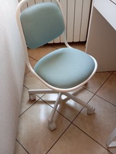 Sedia girevole bimbi IKEA ÖRFJÄLL - bianco/verde