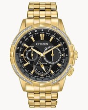 Orologio Uomo Citizen BU2082-56E Calendrier Eco-Drive World Time Diamante $720