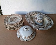 Servizio Colandine Piatti E Vassoi 1800 Terraglia Inglese XIX secolo SCR Richard