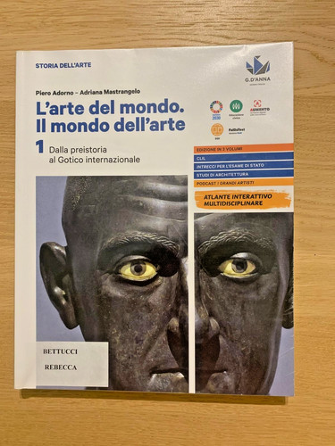 Libro testo arte del - libro, "l'arte