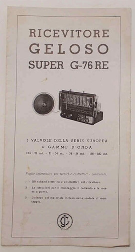 Ricevitore geloso super 76 - geloso,
