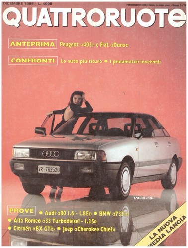 Quattroruote dicembre 1986 - quattroruote,