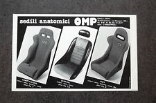 H901- Advertising Pubblicità -1982- SEDILI ANATOMICI OMP