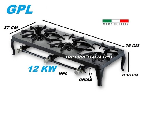 Fornellone per gpl fuochi in - fornellone,