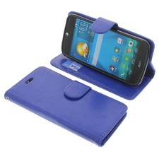 Custodia per Acer Liquid Jade S Book-Style Protettiva Cellulare Libro Blu