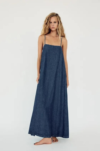 Zara trf abito denim - abito,