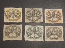 Vaticano Segnatasse 1946 Linee Larghe MLH carta Bianca E Grigia (20 C. e 1 Lira)