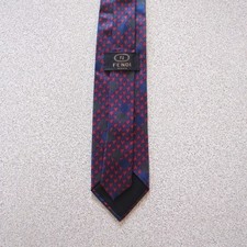 Cravatta FENDI Vintage TIE pura seta 100% silk MADE ITALY - HANDMADE
