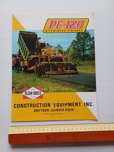 Blaw knox 120 asfaltatrice - blaw-knox, pf