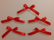 Fiocchi di raso rosso 5 pezzi